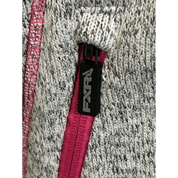 FXR Racing Snowmobile Knit Fleece Full Zip Mid-Layer Jacket Coat Size 6 Women - Picture 5 of 16